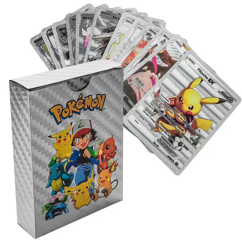 Premium Pokémon Metal Card Collection Box – Gold, Silver, Black & Rainbow Edition