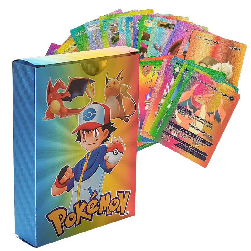 Premium Pokémon Metal Card Collection Box – Gold, Silver, Black & Rainbow Edition