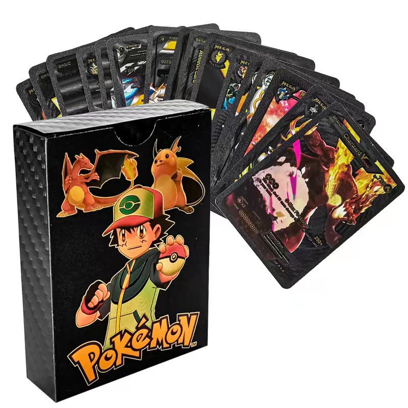 Premium Pokémon Metal Card Collection Box – Gold, Silver, Black & Rainbow Edition